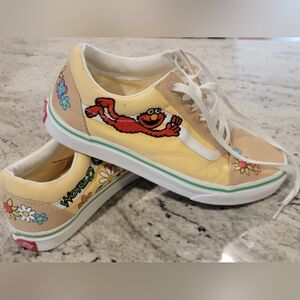 Vans Elmo Unisex W8 OR M6.5 OLD SKOOL Love Makes The World Go Around Sesame St